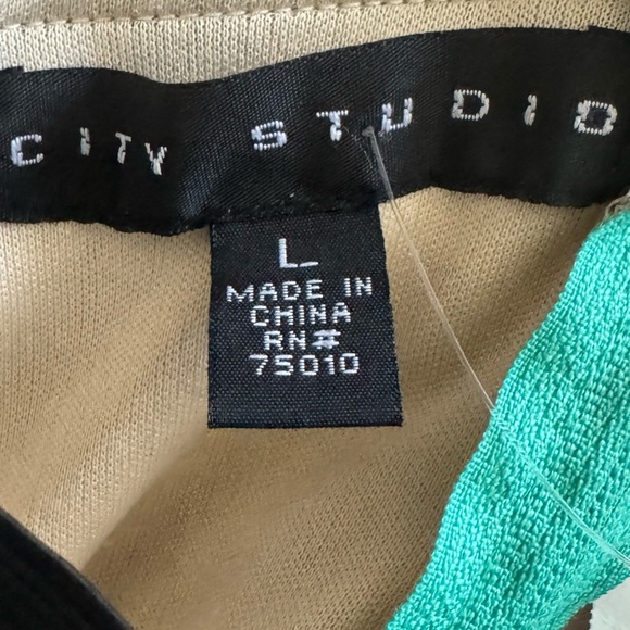 CITY STUDIO Seafoam Taupe Strapless Dress Sz Juniors L Mini Cocktail Party Dance - Picture 9 of 11